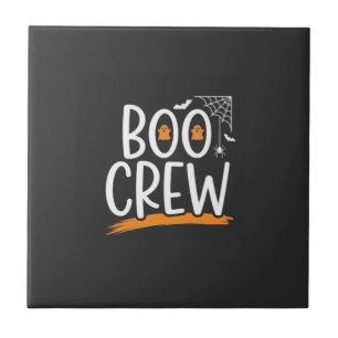 Azulejo Diseño de fantasma de Halloween Boo Crew_1