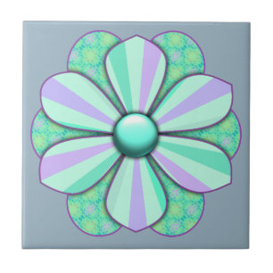 Azulejo Diseño de flores de Bonito personalizar