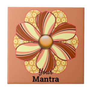 Azulejo Diseño de flores de Bonito personalizar