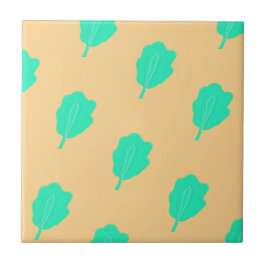 Azulejo Diseño de follaje marino