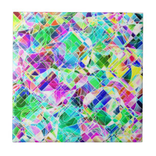 Azulejo Diseño de fragmentos de color lindo