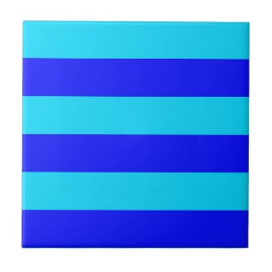 Azulejo Diseño de franjas azul claro y azul oscuro