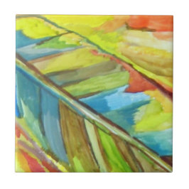 Azulejo Diseño de hoja abstracta