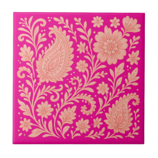 Azulejo diseño de impresión de paisley india