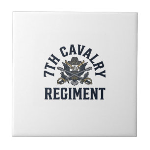 Azulejo Diseño de impresión de pecho del regimiento de cab