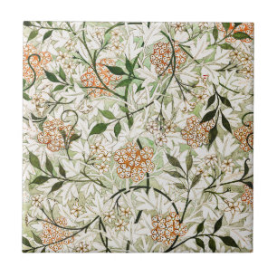 Azulejo Diseño de jardín de flores de jazmín de William Mo