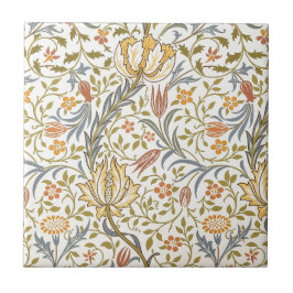 Azulejo Diseño de la flora de William Morris