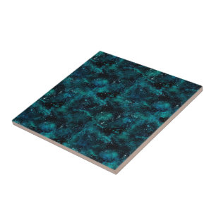 Azulejo Diseño de la serie Galaxia Verde Azulado 4