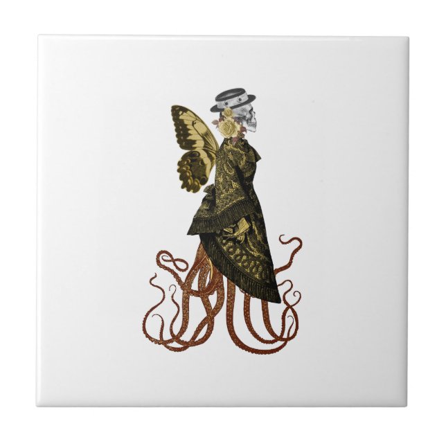 Azulejo Diseño de la serie Gold SteamPunk 5   (Frente)