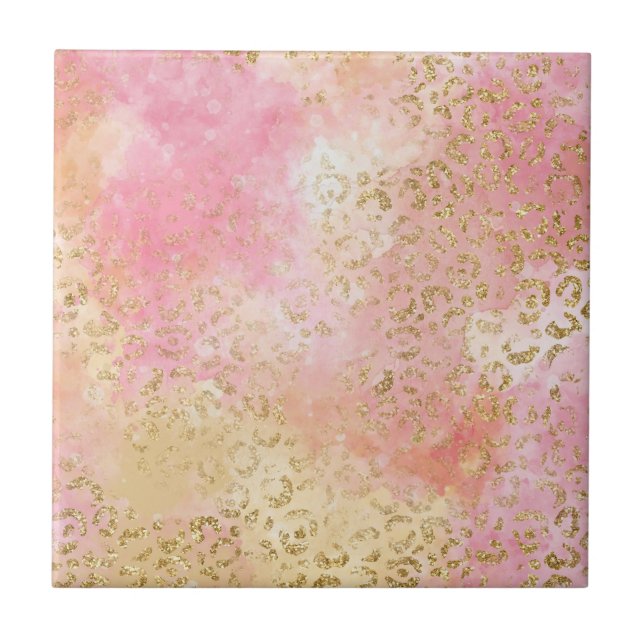 Azulejo Diseño de la serie Leopard Paint 13 (Frente)