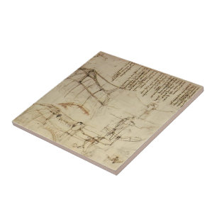 Azulejo Diseño de Leonardo DA Vinci- para una máquina de