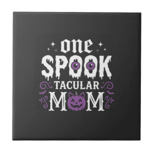 Azulejo Diseño de mamá espeluznante de Halloween_1