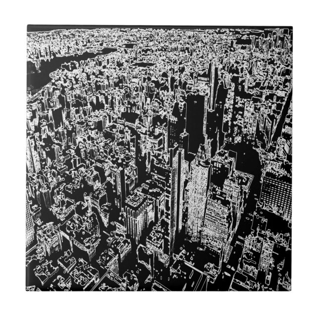 Azulejo Diseño de Manhattan (Frente)