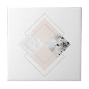 Azulejo Diseño de mármol geométrico