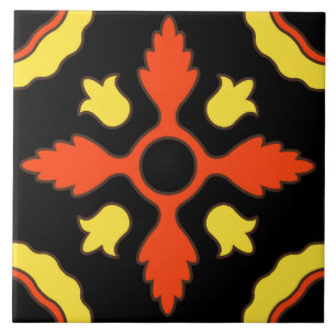 Azulejo Diseño de mosaico cerámico en la isla catalana