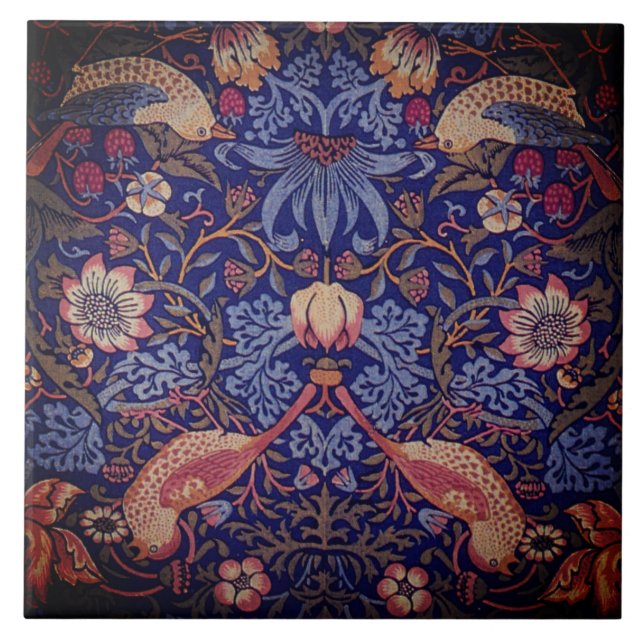 Azulejo Diseño de mosaico de aves 2  (Frente)