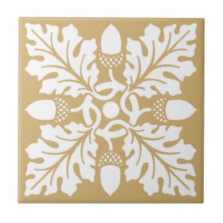 Azulejo Diseño de mosaico de hojas y maíz putty