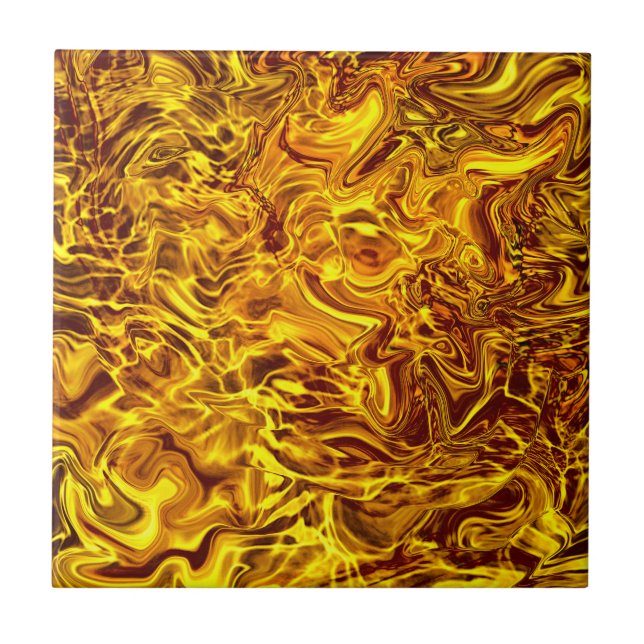 Azulejo diseño de oro amarillo (Frente)
