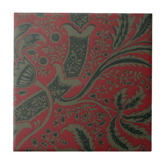 Azulejo Diseño de papel tapiz William Morris en mosaico