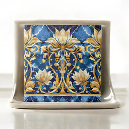 Azulejo Diseño de Petales dorados