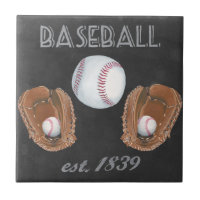 Diseño de pizarra de béisbol vintage