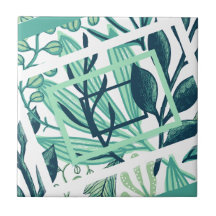 Diseño de plantas naturales Tile