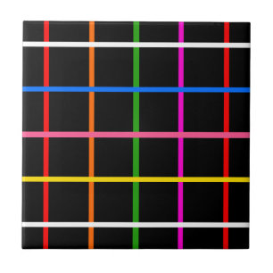 Azulejo Diseño de plástico de cristal de color negro en se