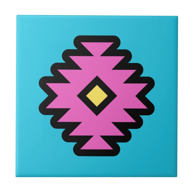 Azulejo Diseño de Pop-Art del Suroeste (Frente)