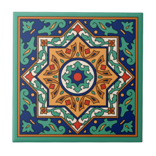 Azulejo Diseño de postas malibús de época de los años 