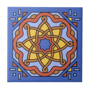 Azulejo Diseño de postas malibús de época de los años 