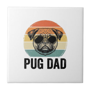 Azulejo Diseño de regalo para amante de perros con grabado