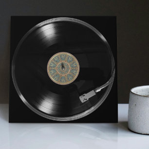 Azulejo Diseño de registro retro vintage de vinilo