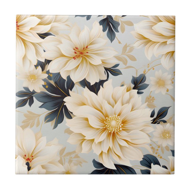 Azulejo Diseño de serie floral Boda 2 (Frente)