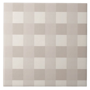 Azulejo Diseño de tablero de ajedrez beige minimalista