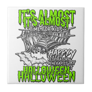 Azulejo Diseño de telaraña de Halloween para terapeutas re