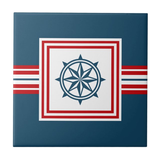 Azulejo Diseño de temática náutica (Frente)