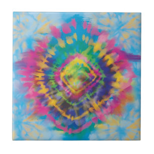Azulejo Diseño De Tye-Dye Dos Tile Cerámico