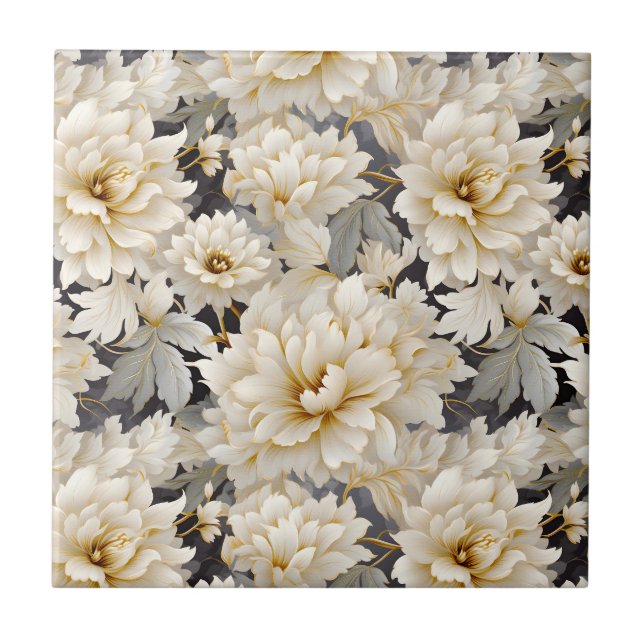 Azulejo Diseño de una serie floral Boda 10 (Frente)
