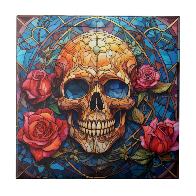 Azulejo Diseño del esqueleto de vidrio templado (Frente)