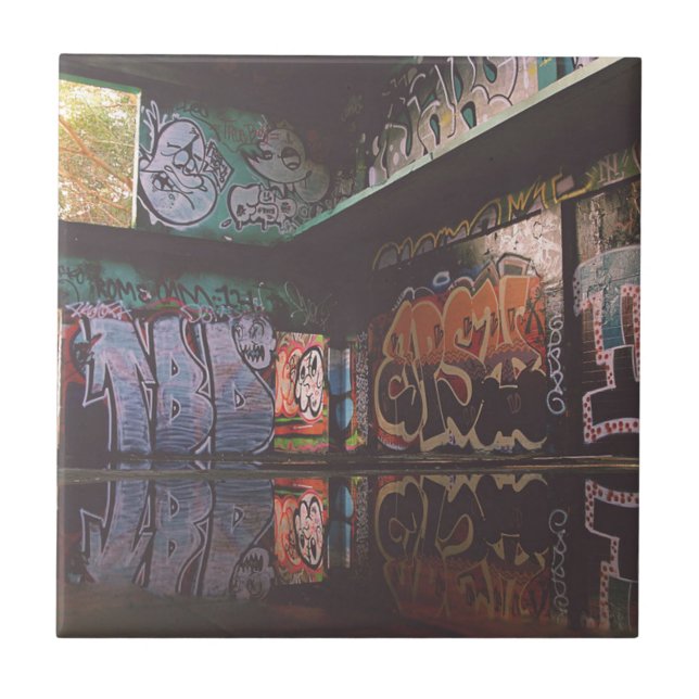 Azulejo Diseño del Grunge de la pintada (Frente)