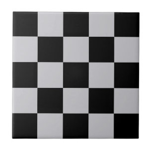 Azulejo Diseño del patrón Ash Gray Gray Checker
