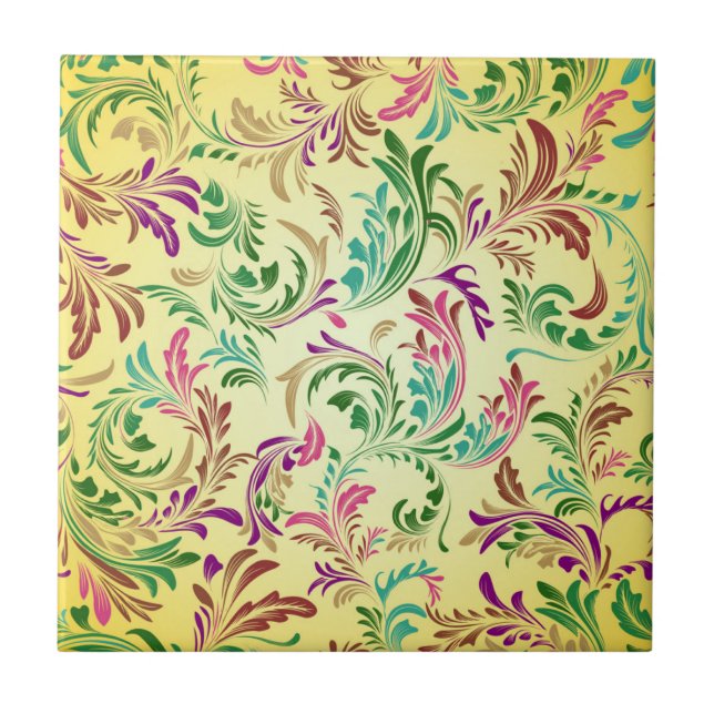 Azulejo Diseño del patrón de ramas-444555 (Frente)