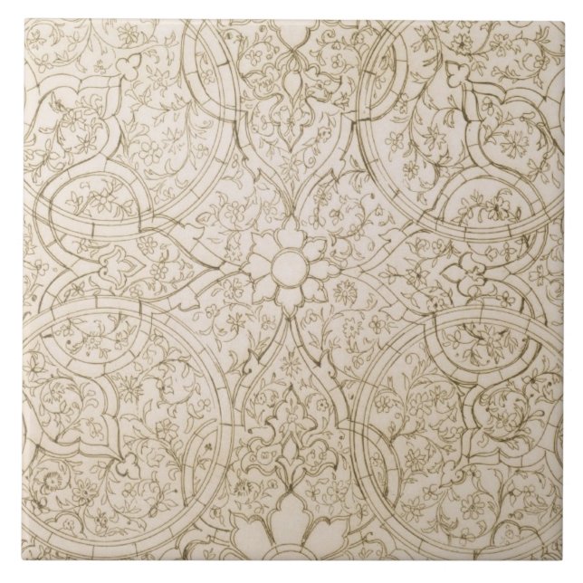 Azulejo Diseño del techo para el cuarto de la perla, en (Frente)