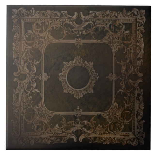 Azulejo Diseño del viejo mundo (Frente)