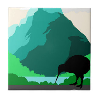 Azulejo Diseño del vintage de Nueva Zelanda