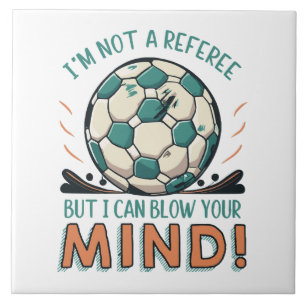 Azulejo Diseño divertido de fútbol