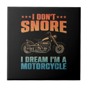 Azulejo Diseño divertido de motocicletas para hombres muje
