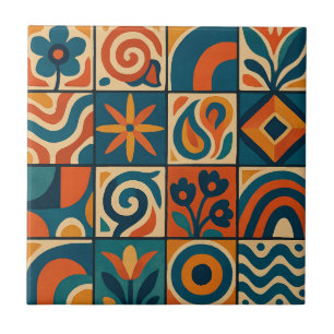 Azulejo Diseño elegante de Trellis entrelazado