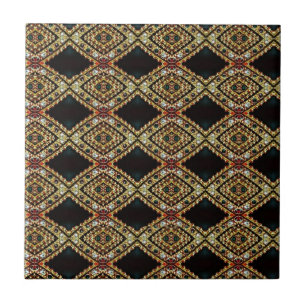 Azulejo Diseño en forma de diamante con burbujas