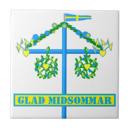 Azulejo diseño escandinavo, Glad midsommar